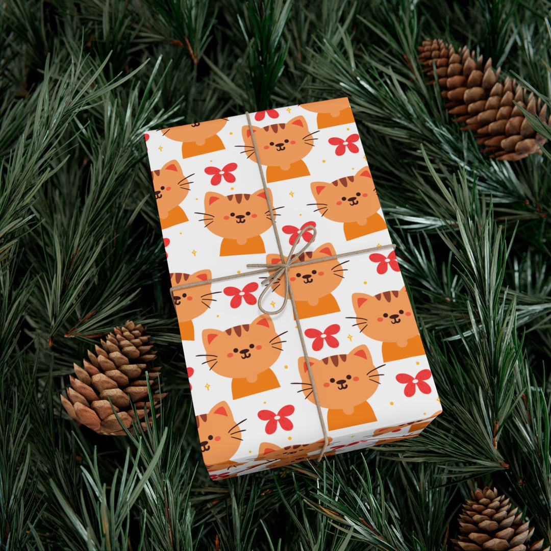 Orange Tabby Cat Gift Wrap