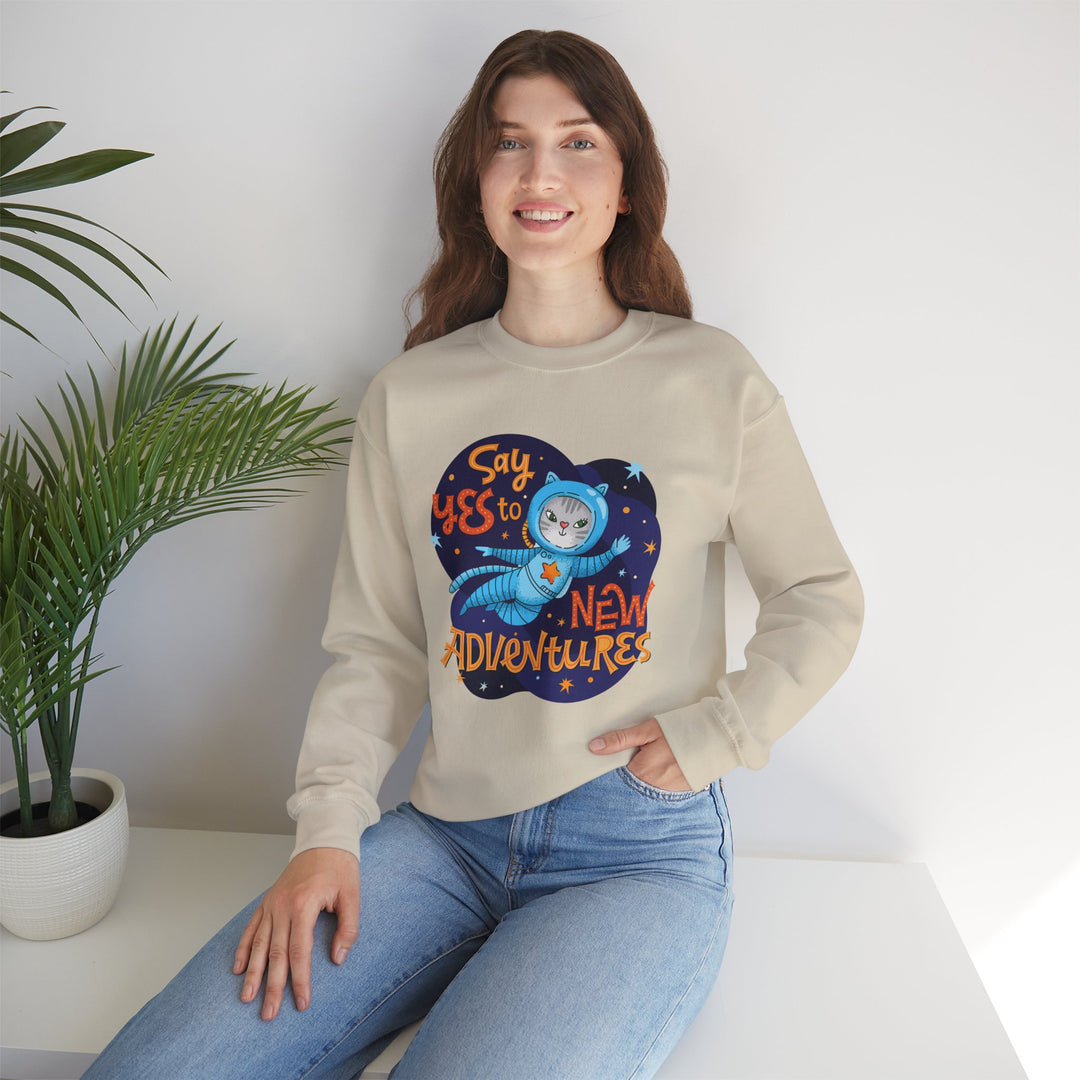 Adventure Kitty Crewneck Sweatshirt