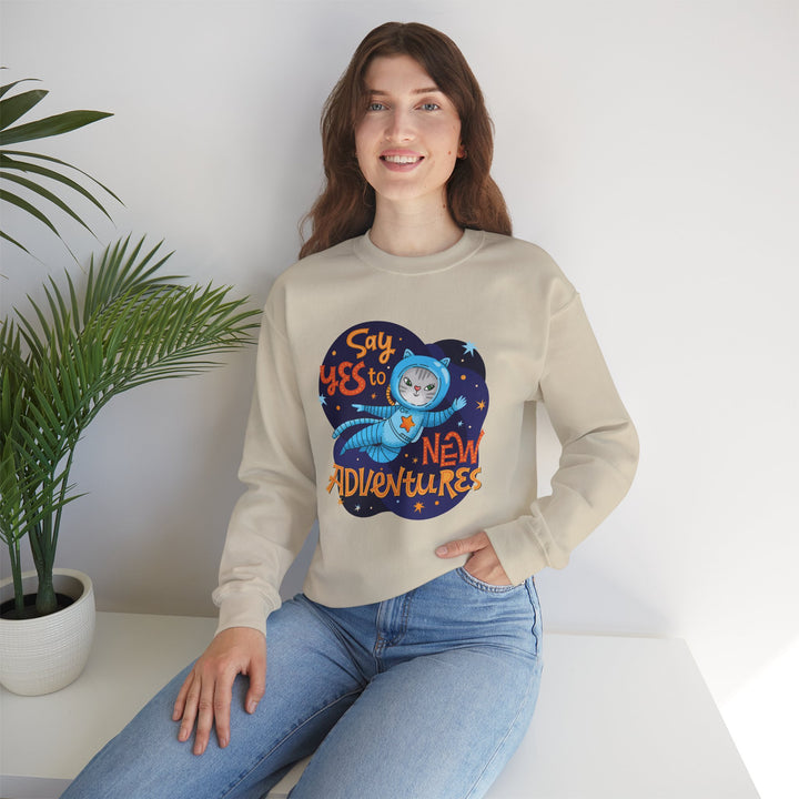 Adventure Kitty Crewneck Sweatshirt
