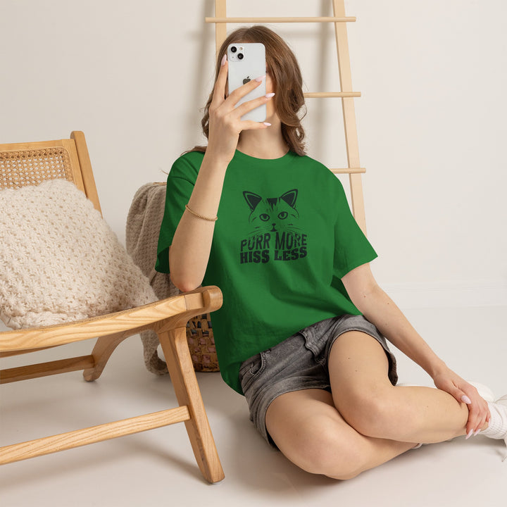 Purr More Hiss Less Cotton Tee