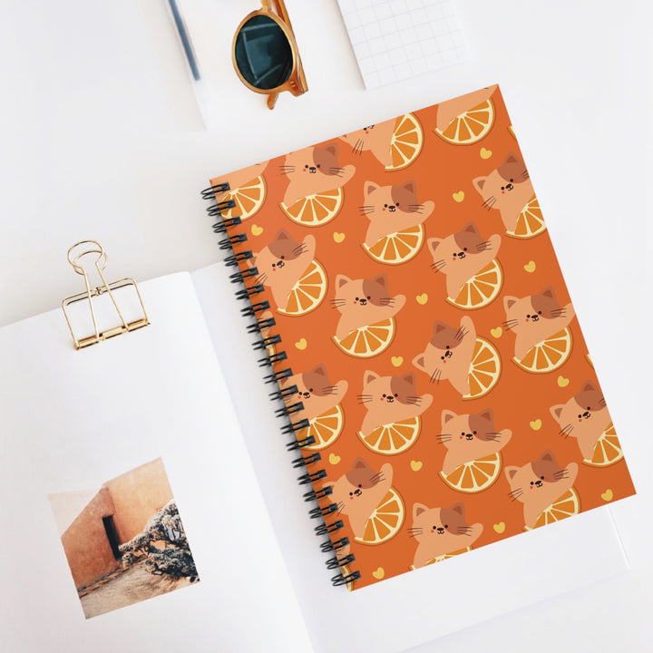 Citrus Cat Spiral Notebook