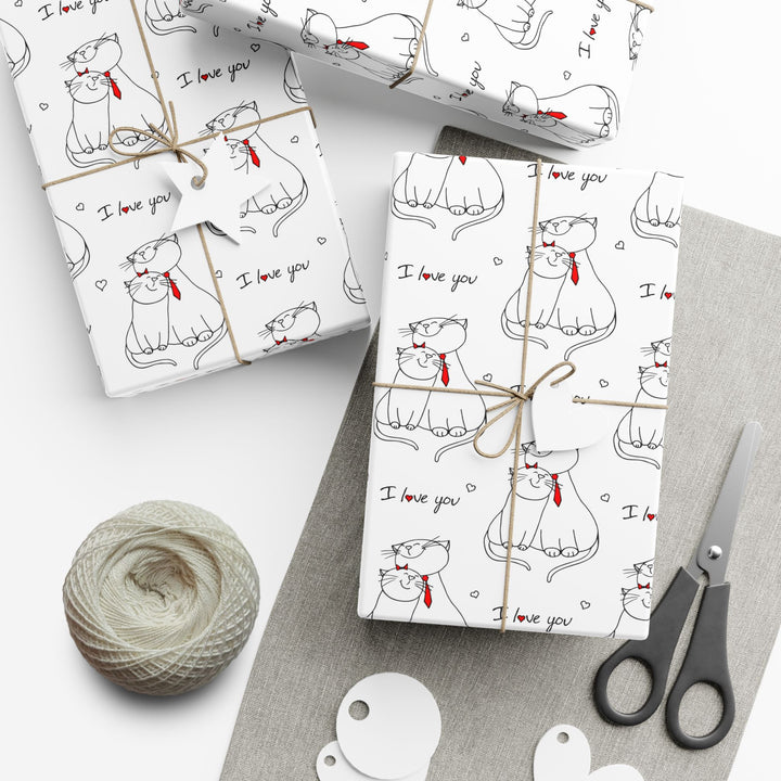 Cat Love Gift Wrap