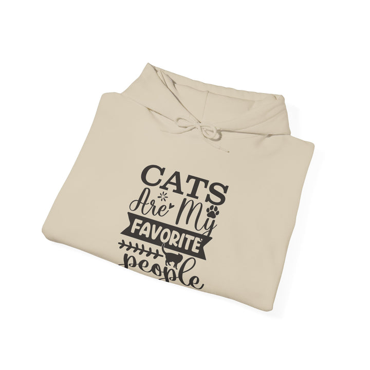 Cats Are My Favorite People Hooded Sweatshirt