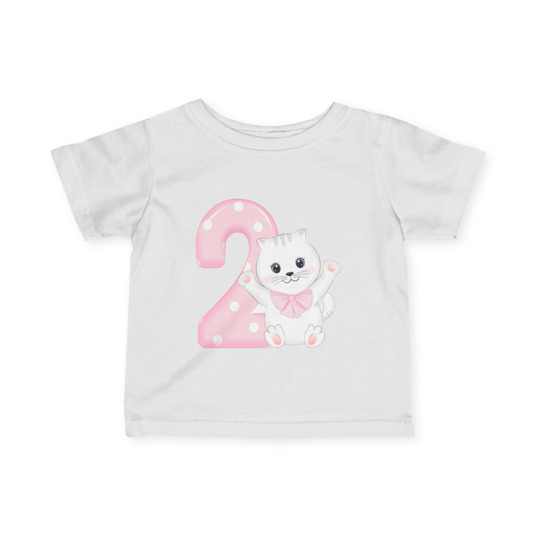 Happy 2nd Birthday Cat Infant Fine Jersey Tee