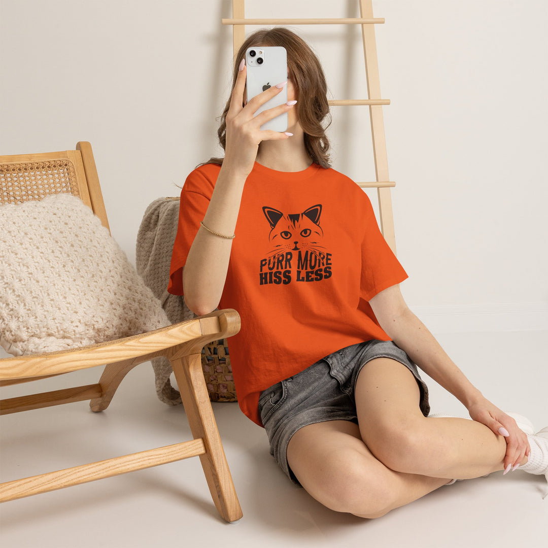 Purr More Hiss Less Cotton Tee