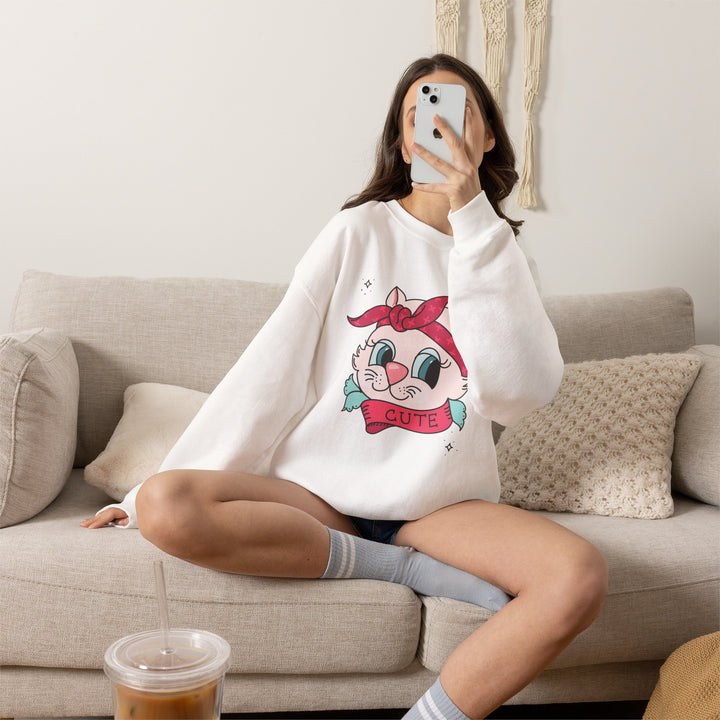 Tattoo Cat Crewneck Sweatshirt