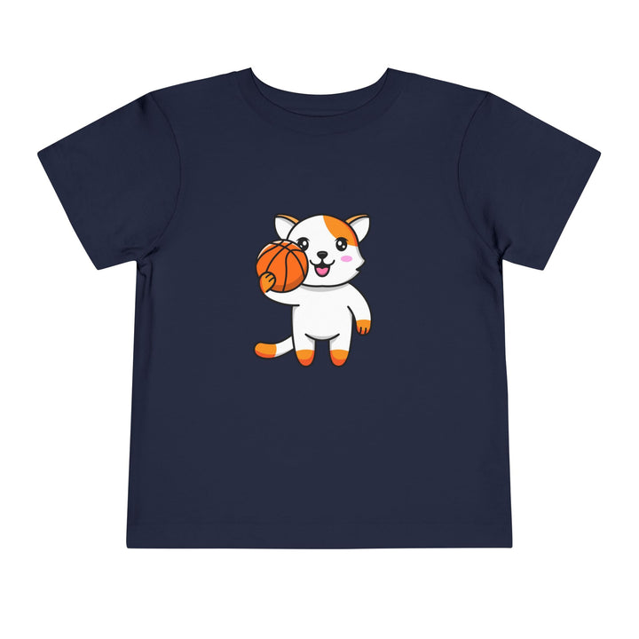 Basketball Cat Toddler Tee