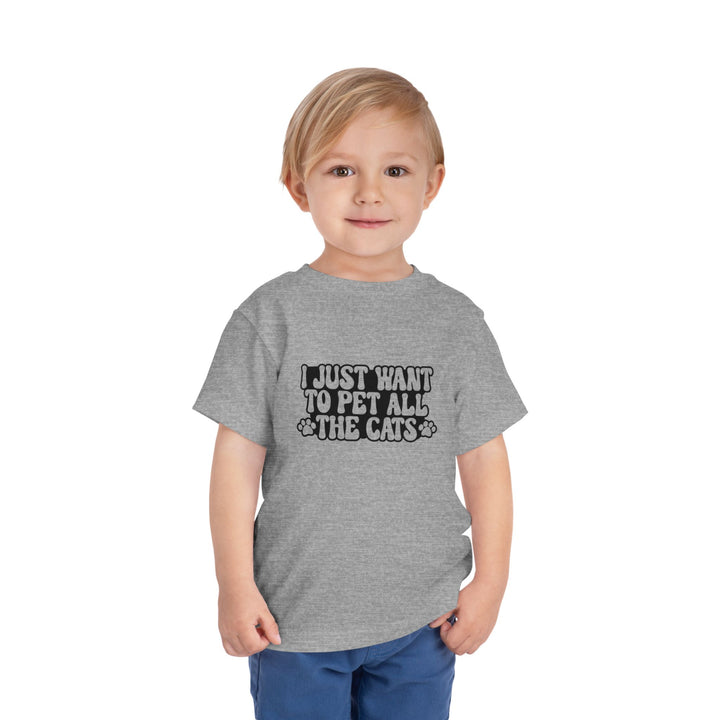 Pet All The Cats Toddler Tee