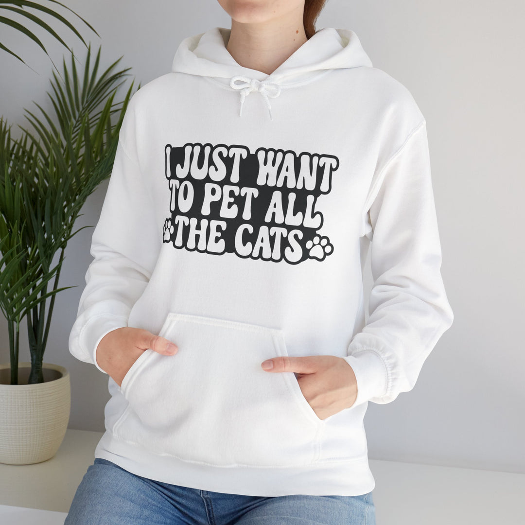 Pet All The Cats Hooded Sweatshirt