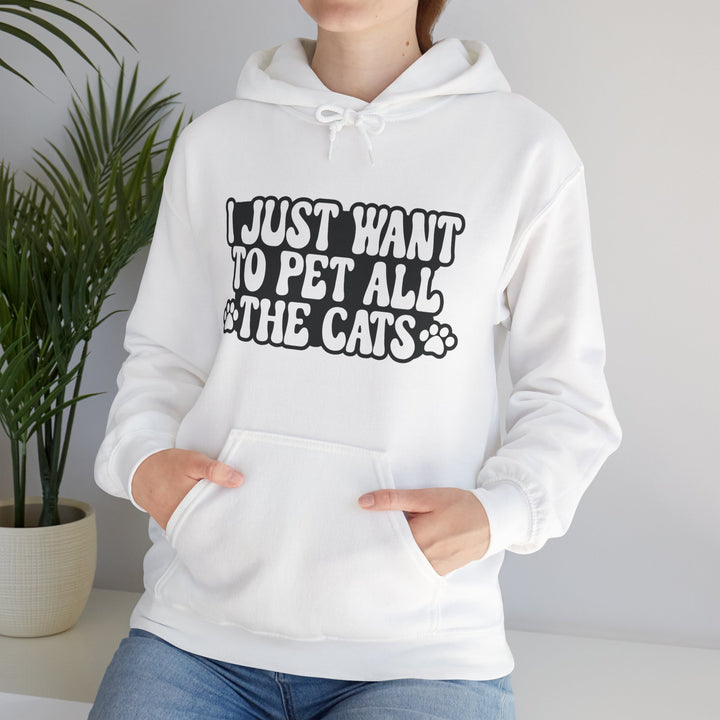 Pet All The Cats Hooded Sweatshirt