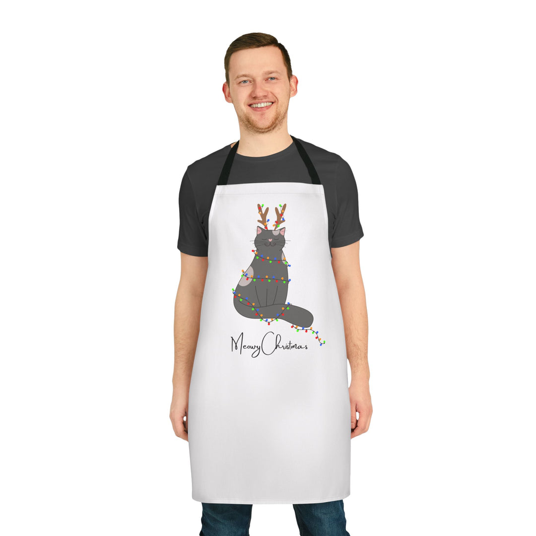 Bright Christmas Cat Apron