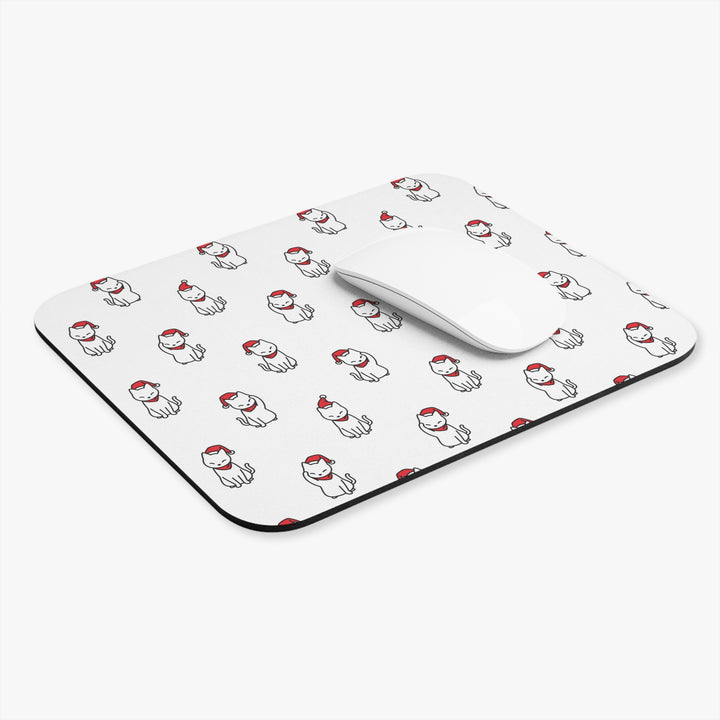 Santa Hat Cat Mouse Pad