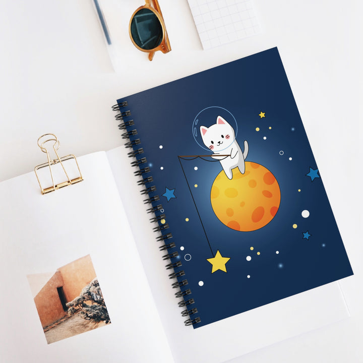 Starcatcher Cat Spiral Notebook