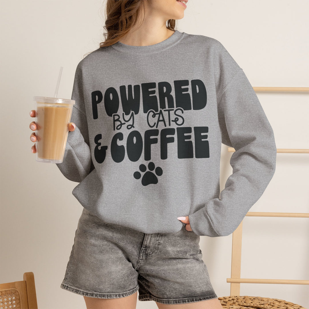 Cats and Coffee Crewneck Sweatshirt