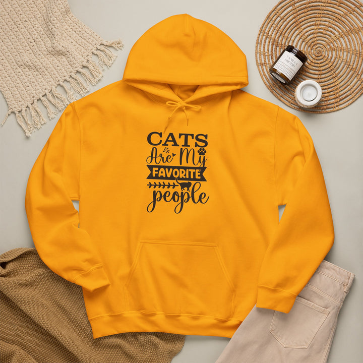 Cats Are My Favorite People Hooded Sweatshirt