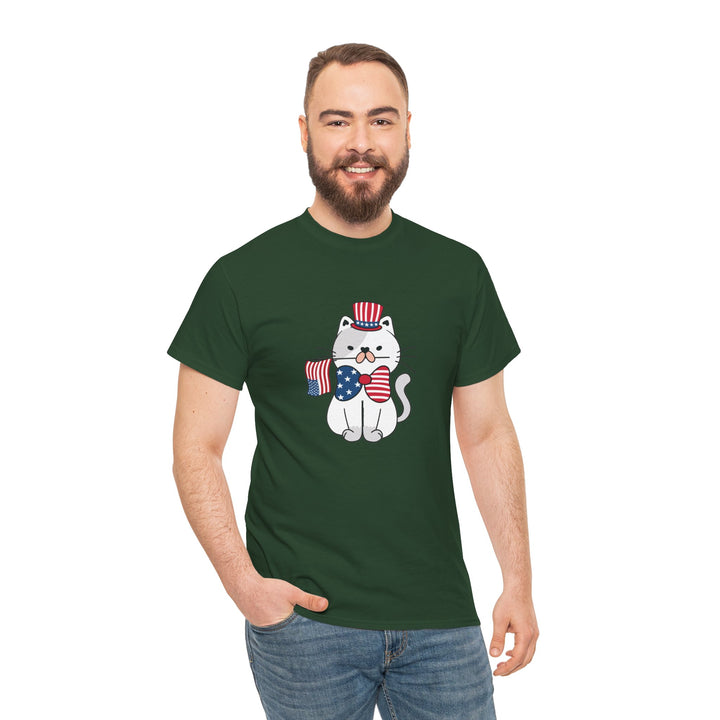 Patriotic Cat Cotton Tee