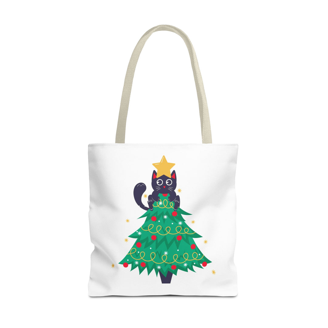 Cat Christmas Tree Tote Bag