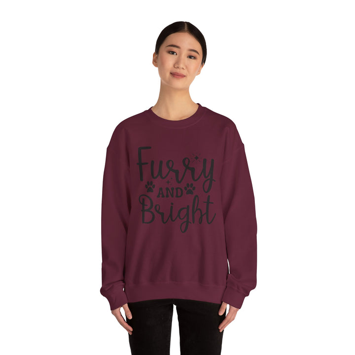 Furry and Bright Unisex Crewneck Sweatshirt