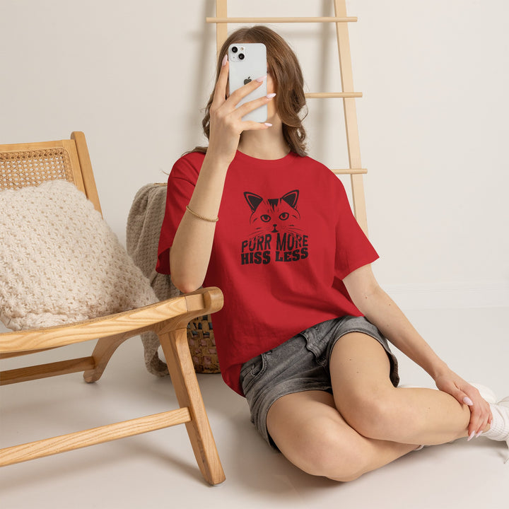 Purr More Hiss Less Cotton Tee