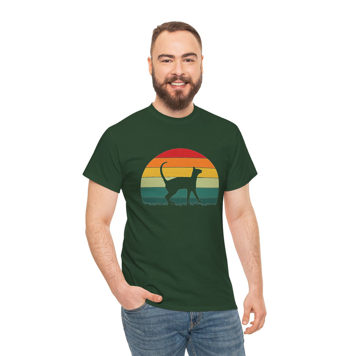 Sunset Cat Cotton Tee