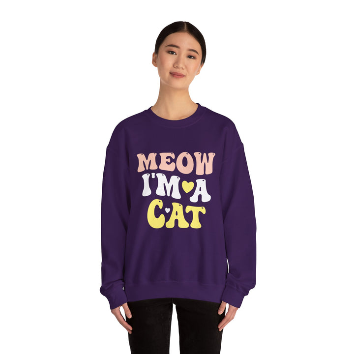 Meow I'm A Cat Unisex Crewneck Sweatshirt