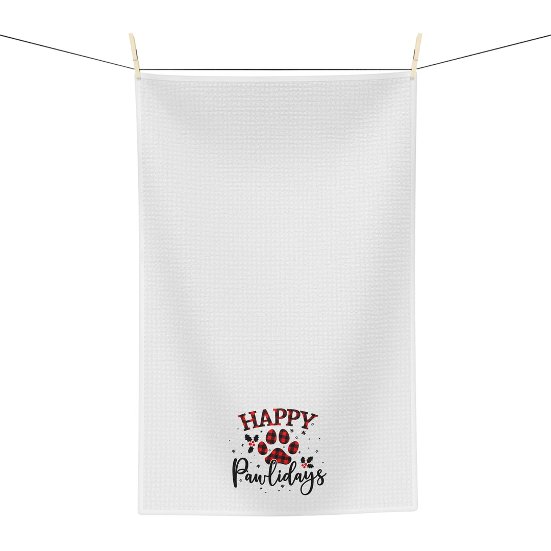 Happy Pawlidays Tea Towel