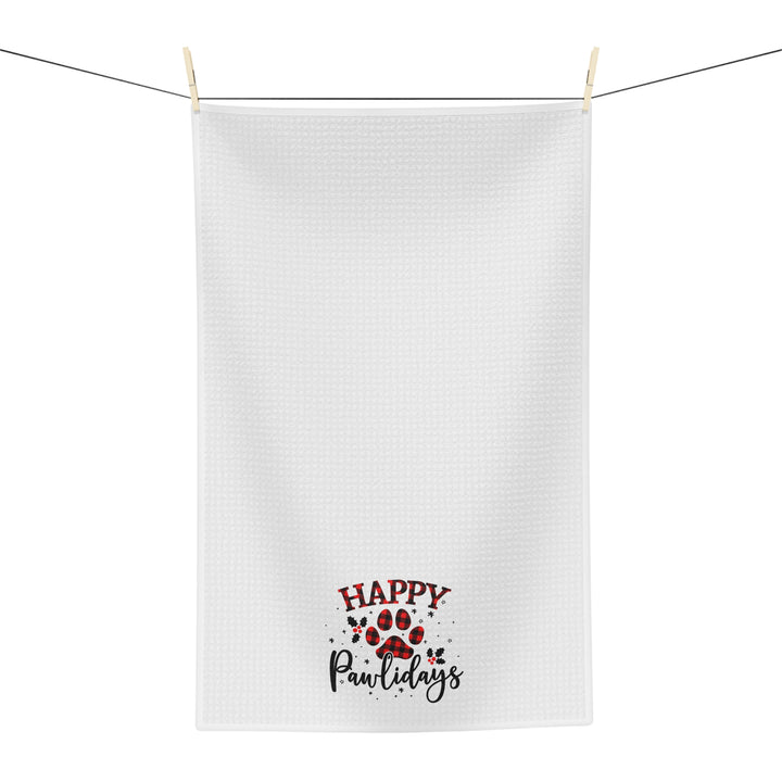 Happy Pawlidays Tea Towel