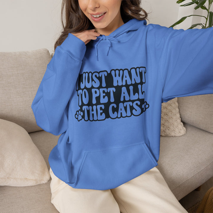Pet All The Cats Hooded Sweatshirt