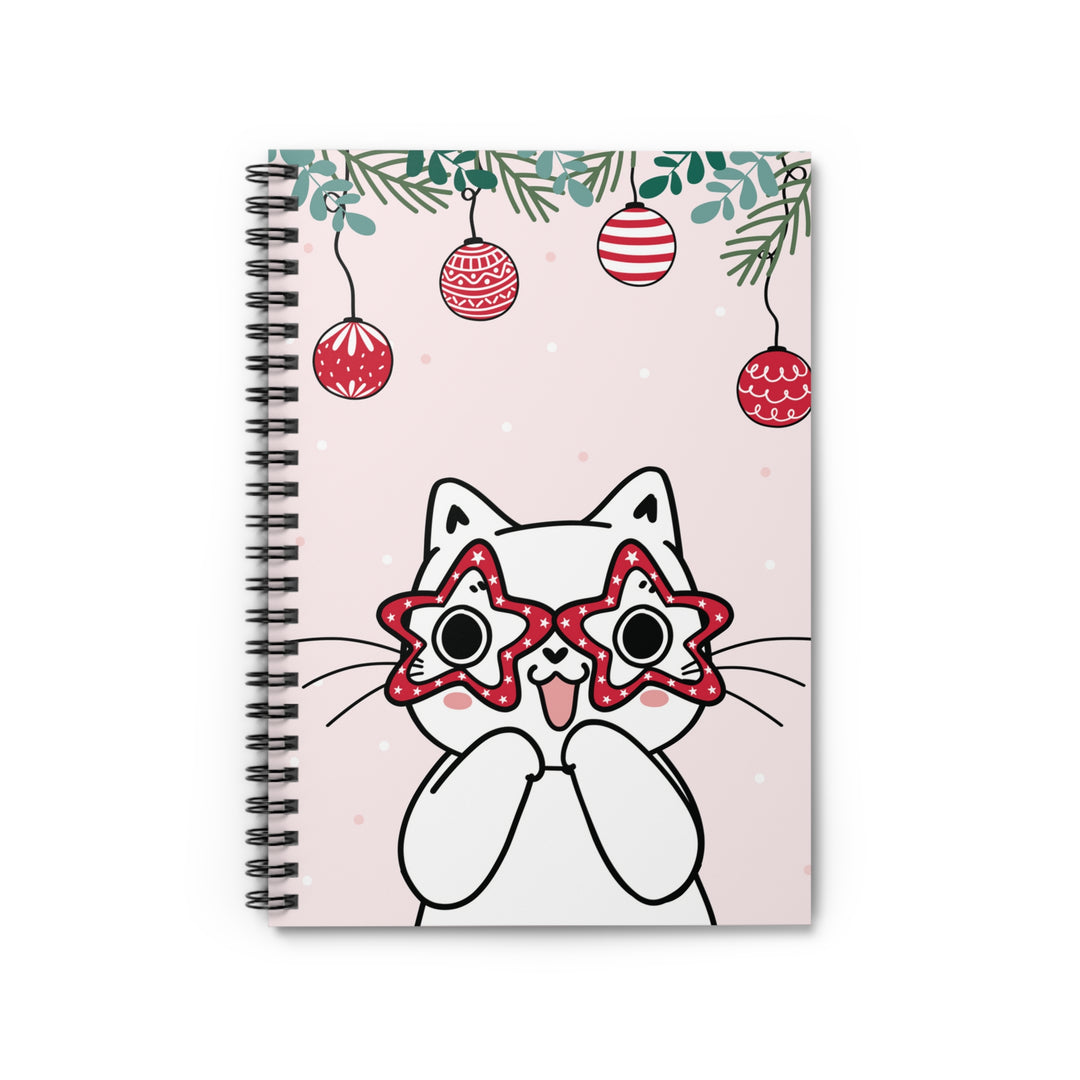 Holiday Joy Kitty Spiral Notebook
