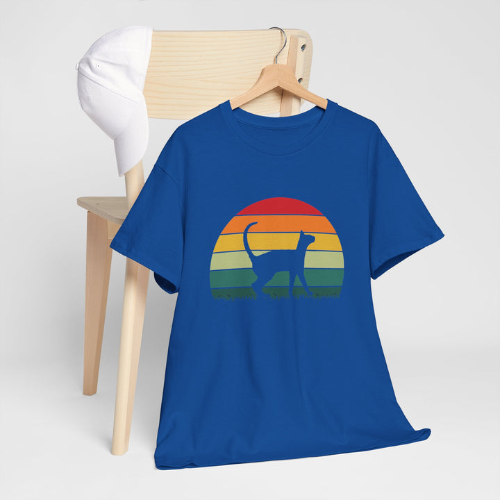 Sunset Cat Cotton Tee