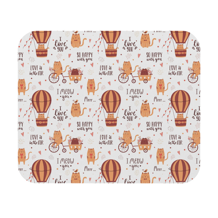 Hot Air Balloon Cat Mouse Pad