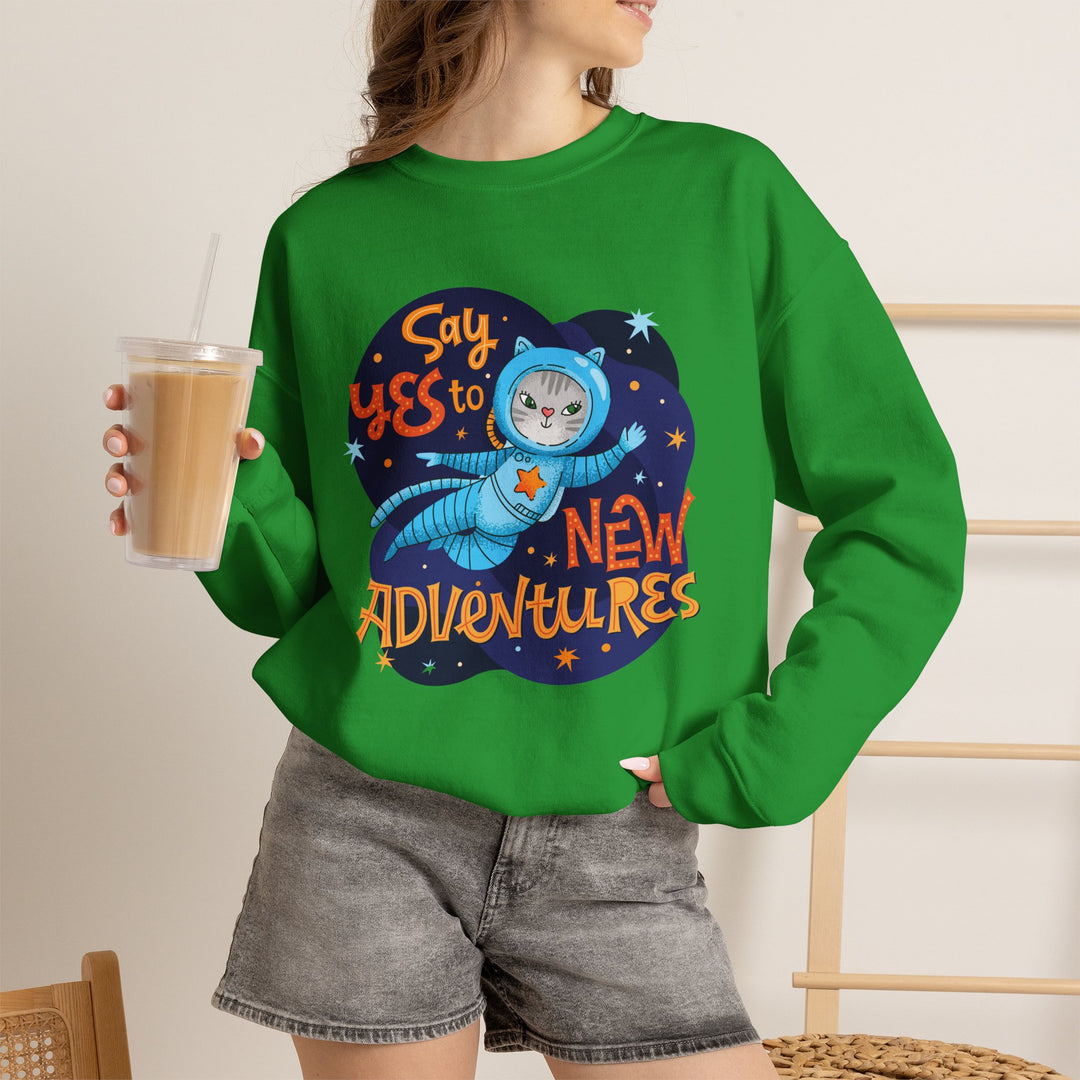 Adventure Kitty Crewneck Sweatshirt