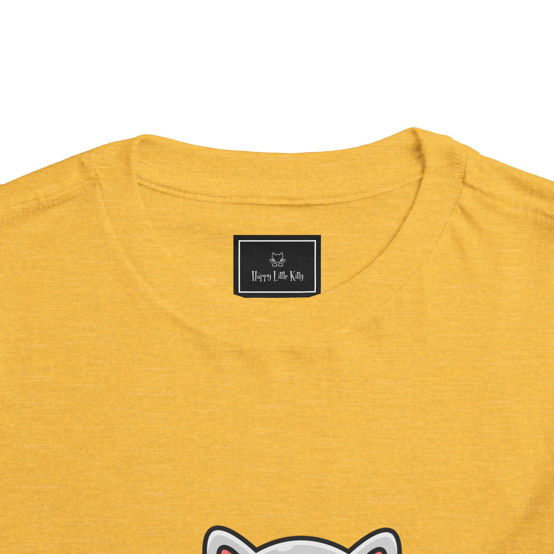 Cat Eating A Fish Toddler Tee
