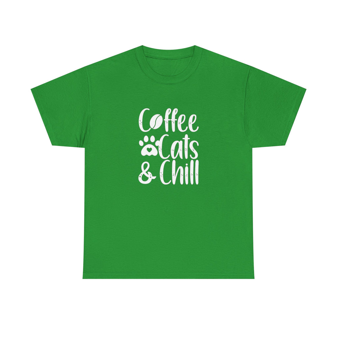 Coffee Cats and Chill Cotton Tee