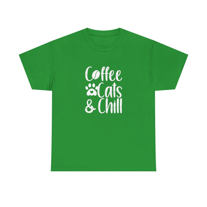 Coffee Cats and Chill Cotton Tee