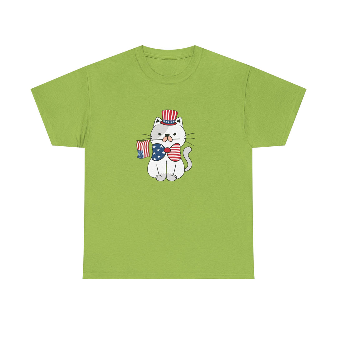 Patriotic Cat Cotton Tee