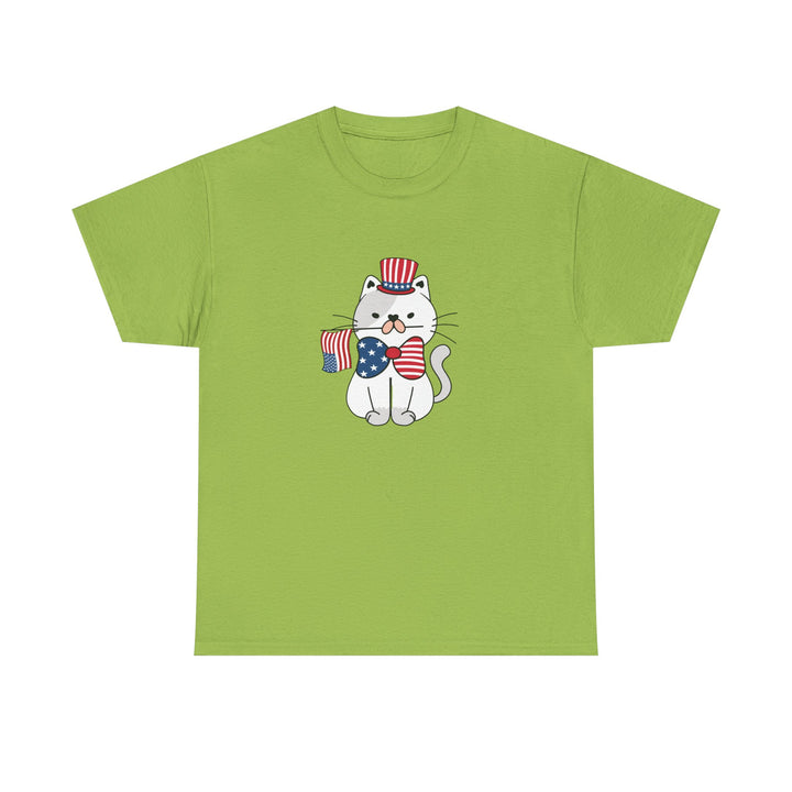 Patriotic Cat Cotton Tee