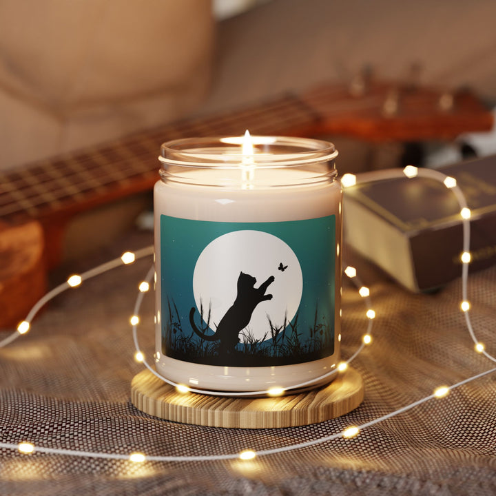 Moonlight Kitty Scented Soy Candle, 9oz