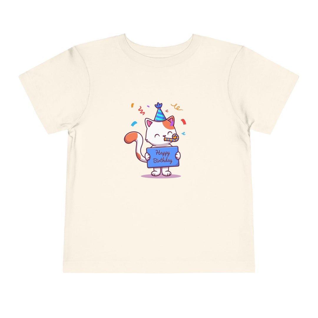 Birthday Celebration Cat Toddler Tee