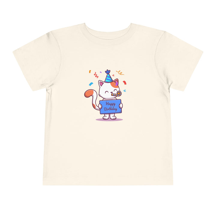 Birthday Celebration Cat Toddler Tee