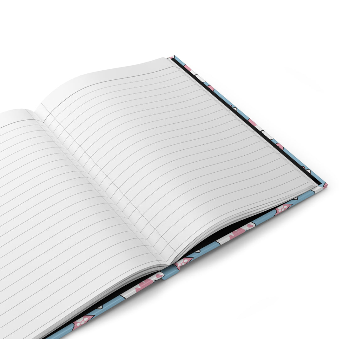 Cats and Pearls Hardcover Journal