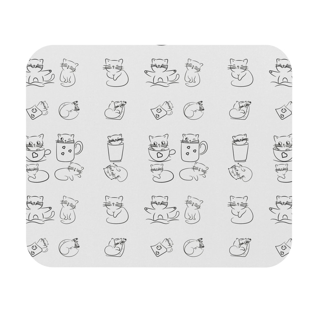 Doodle Cat Mouse Pad
