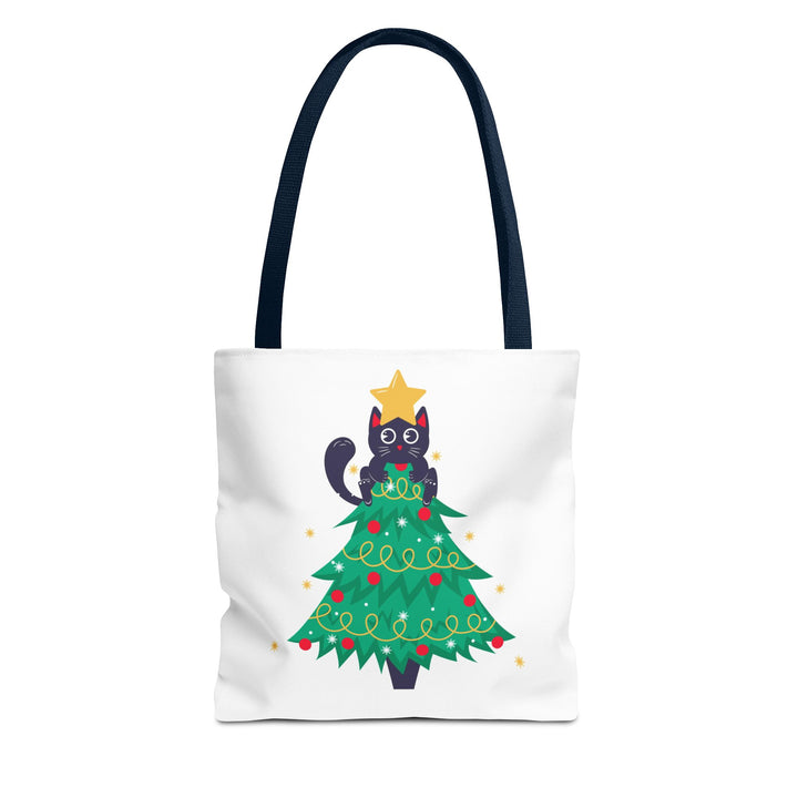 Cat Christmas Tree Tote Bag