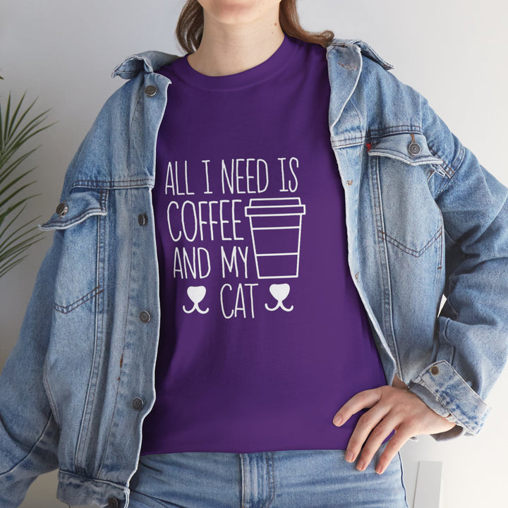 Coffee and My Cat Cotton Tee