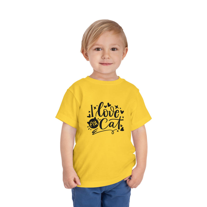 I Love My Cat Toddler Tee