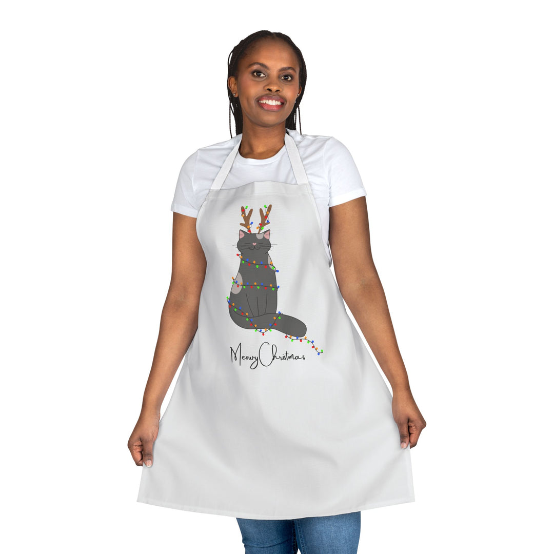 Bright Christmas Cat Apron