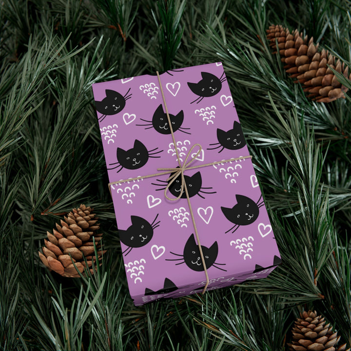 Hearts and Whiskers Gift Wrap