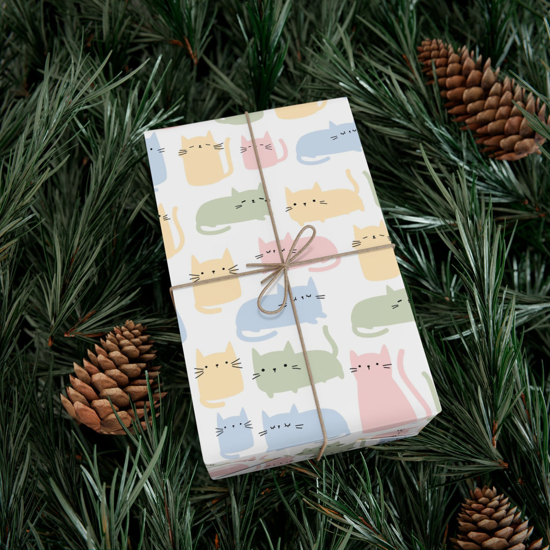 Pastel Cat Gift Wrap