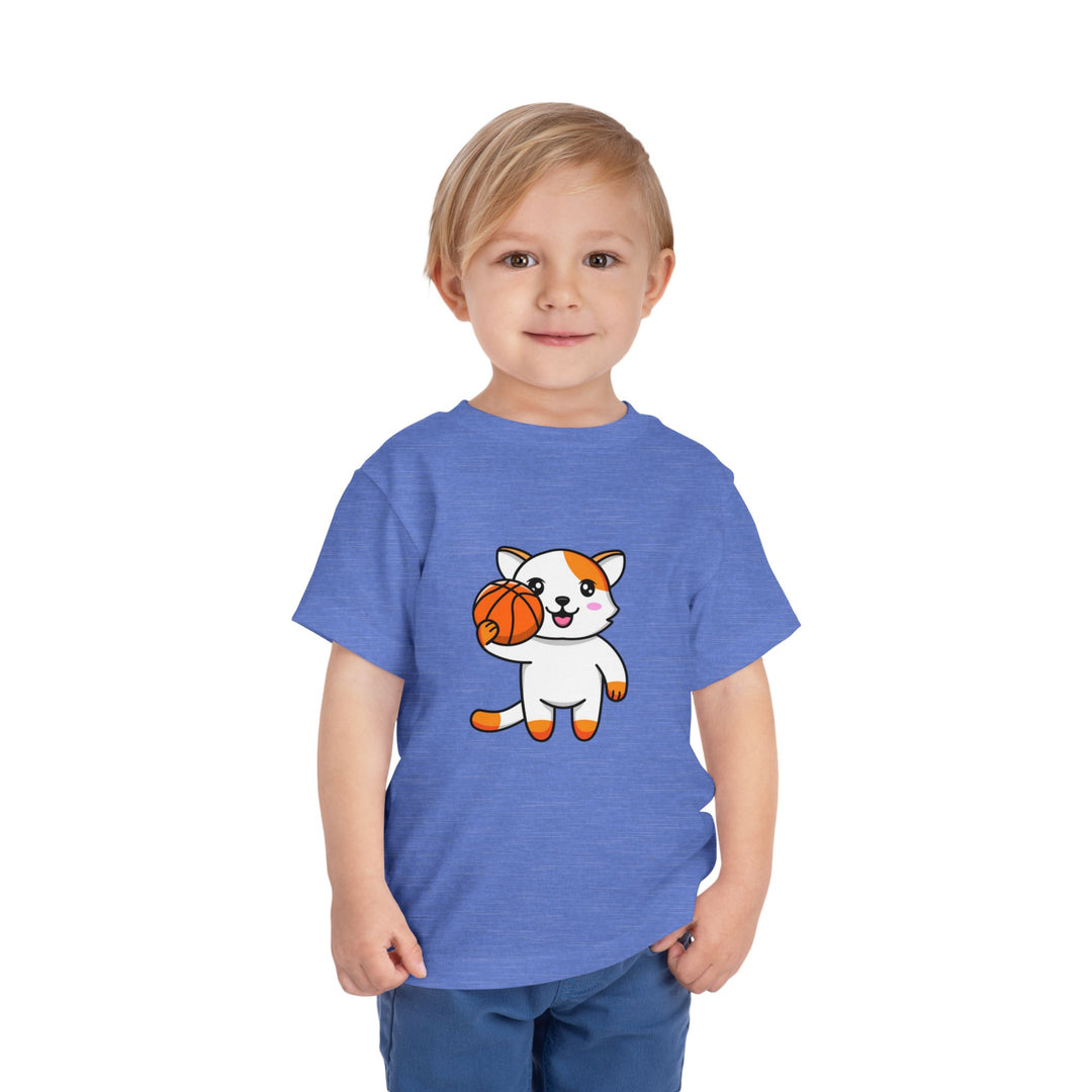 Basketball Cat Toddler Tee