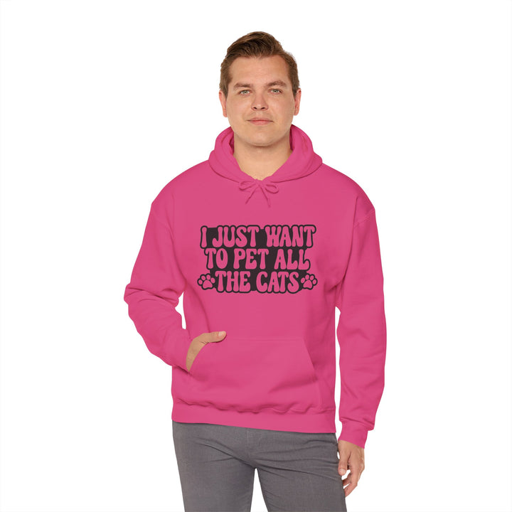 Pet All The Cats Hooded Sweatshirt